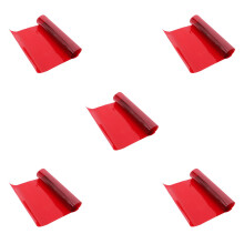 5Rouleaux Film Vitre Rouge Stain Glass Privé Anti-Chaleur Réutilisable