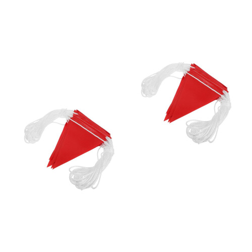 2Rouleaux Bannières PVC Rouges Construction Haute Visibilité