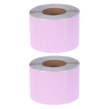 2Rouleaux Étiquettes Thermosensibles Roses Pour Étiquetage