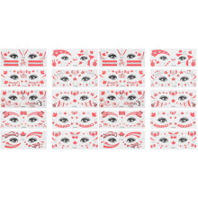20Pièces Tatouages Temporaires Papier Femme Corps Stickers Assortis