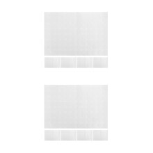 10Feuilles Stickers PVC Blancs Auto-Adhésifs Bouchons Vis Décoration