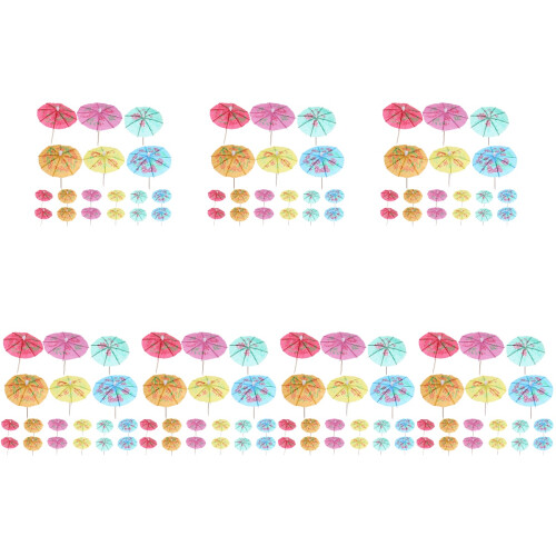 1008Pièces Parasol Cocktail Bois Décoration Pour Soirée