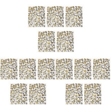 15Sheets Personalized Temporary Tattoos Leopard Design for Daily Use