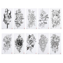 30Sheets Black Full Sleeve Arm Tattoos Waterproof Temporary Stickers