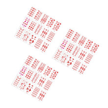 90Sheets Assorted Color Temporary Stickers Waterproof Decorative