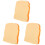 3Pcs Portable Orange Sensory Toys Tpr Simulation Bread Squeeze 1