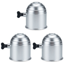 3Pcs Semi-Trailer Tow Bar Ball Covers Silver Durable Car Tow Ball Caps