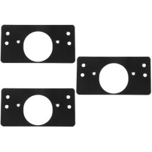 6Pièces Plaques Réparatrices Charnière Noir Acier Résistant