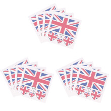 30Pcs Multi Color Waterproof National Flag Stickers for Face and Body