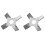 2Pcs Cross-Shaped Stainless Steel Stirrer for Lab Experiments 1