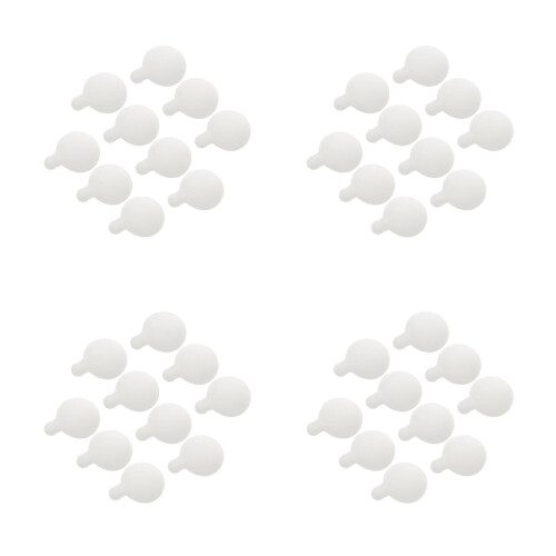 40Pcs Soft Rubber Stress Ball Inserts for Creative Bubble Blowing Toys
