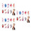 27Sheets Temporary Tattoos Flower Stickers Waterproof Assorted Colors 1