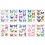 30Sheets Fine Workmanship Body Stickers Colorful Removable Decals 1