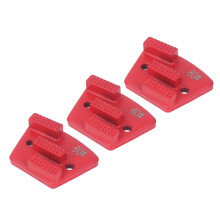3 Stück Diamantschleifschuhe Rot Körnung 60 8-mm-Gewinde