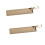 2Pieces PU Leather Pen Sleeve With Keychain Hook For-White 1