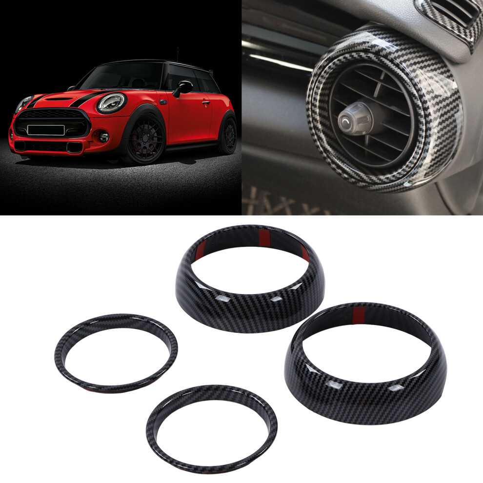 Carbon Fibre Style Dashboard Vent Trims 7444352562008