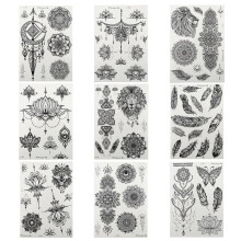18Pcs Creative Floral Tattoos Decal for Body Decoration