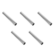 5Pcs Silver Stainless Steel Stove Pipe Kit for Camping Tent Chimney