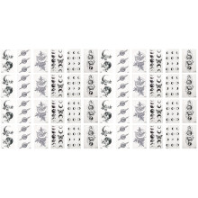 48Stickers Tatouages Imprimés Colorés Pour Corps
