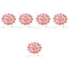 5Boîtes Perles Acryliques Colorées Étoile De Mer Fleurs DIY