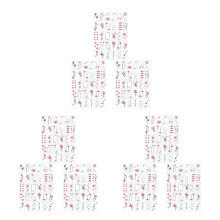 180Stickers Waterproof Fleurs Multicolores Pour , Cheville Et Corps