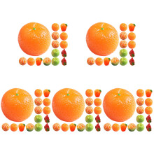 80Pcs Simulated Mini Resin Fruits Assorted Color DIY Craft Photo Props
