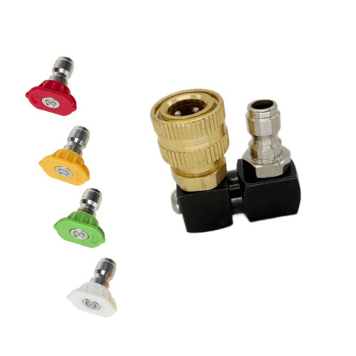 1/4Inch Quick Connect Adaptor Universal-aluminum Black