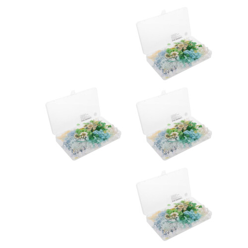 4Boîtes Fleurs Séchées DIY Accessoires 1