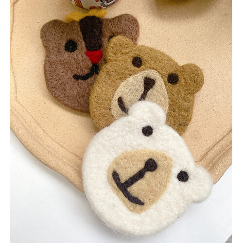 Bear Felt Coaster Heat Insulated 1