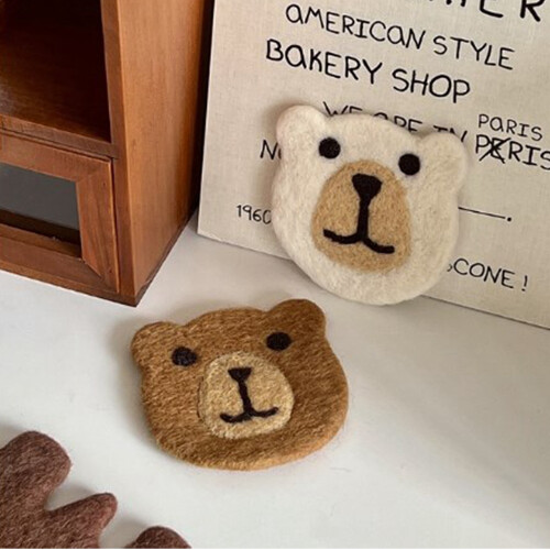 Bear Felt Coaster Heat Insulated