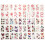 100Sheets Assorted Color Cartoon Body Stickers Durable and Safe 2