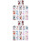 100Sheets Assorted Color Cartoon Body Stickers Durable and Safe 7