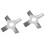 2Pcs Cross-Shaped Stainless Steel Stirrer for Lab Experiments 3