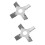 2Pcs Cross-Shaped Stainless Steel Stirrer for Lab Experiments 6