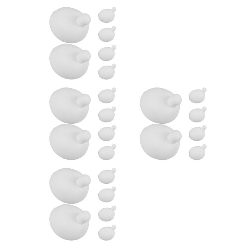 24Pcs Tpr Inner Ball Replacement White for DIY 2