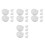 24Pcs Tpr Inner Ball Replacement White for DIY 5