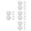 24Pcs Tpr Inner Ball Replacement White for DIY 6