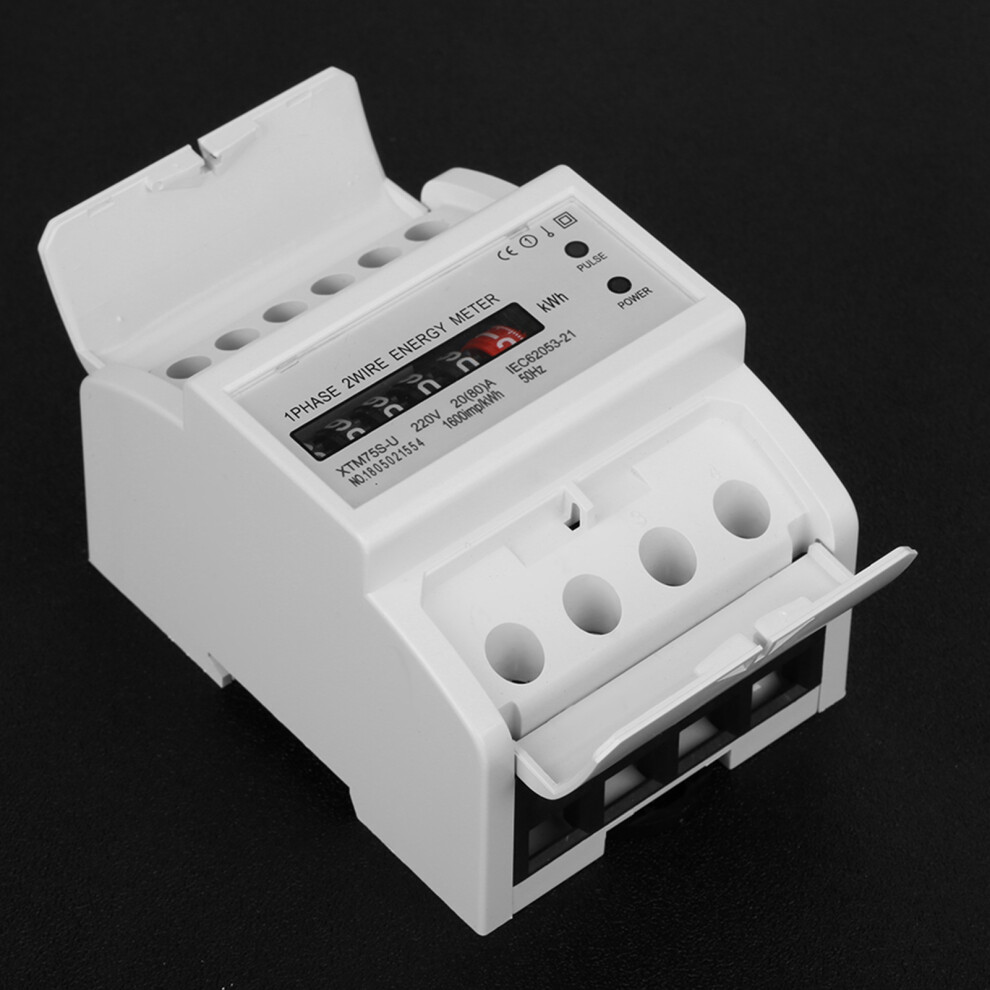 220V Digital 1-Phase Din Rail Meter