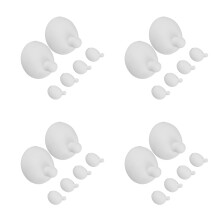 24St Wit Tpr Squeeze Speelbal , Creatieve Poppenmaak Accessoires