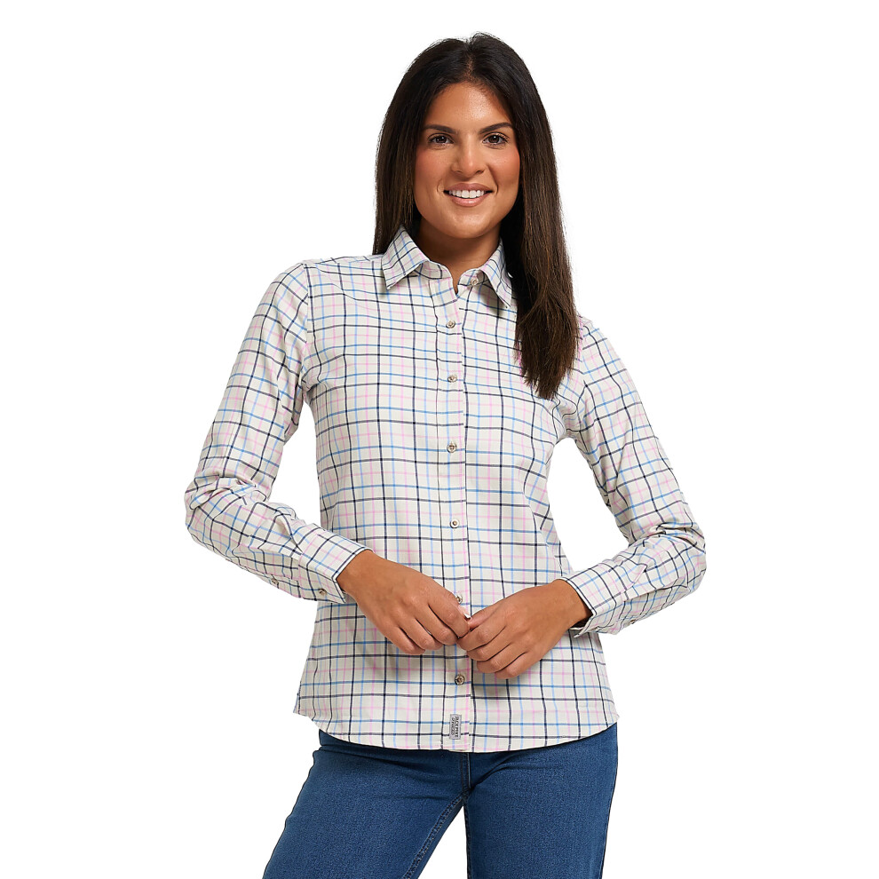Jack Pyke Ladies Countryman Long Sleeve Shirt Large Check Navy Size 14 Blue
