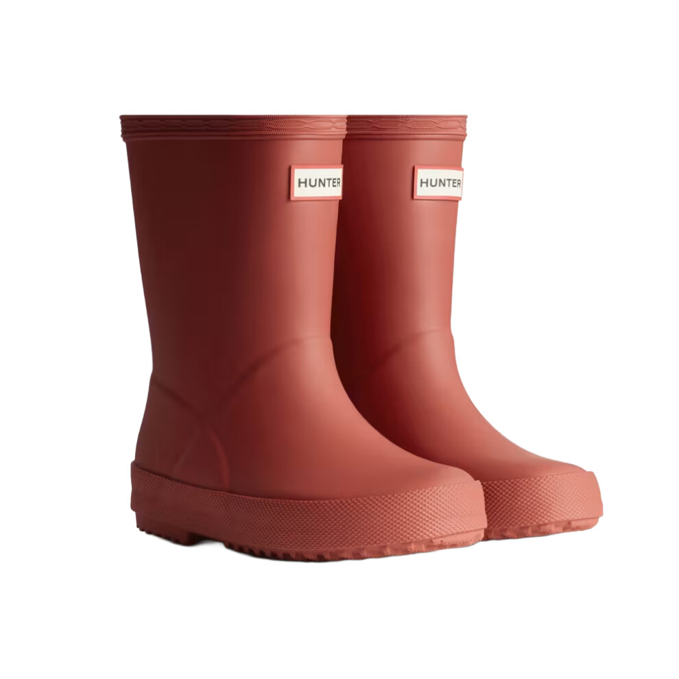 Hunter (9 Uk Child, Military ) Childrens/Kids Original First Wellington Boots Red