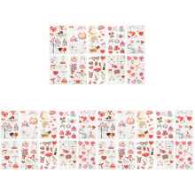 Kleurrijke Tijdelijke Valentijn Stickers Hartvormige Decals