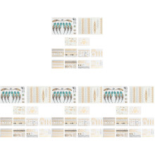 Assorti Kleuren Metallic Tattoos PVC Stickers Voor Vrouwen