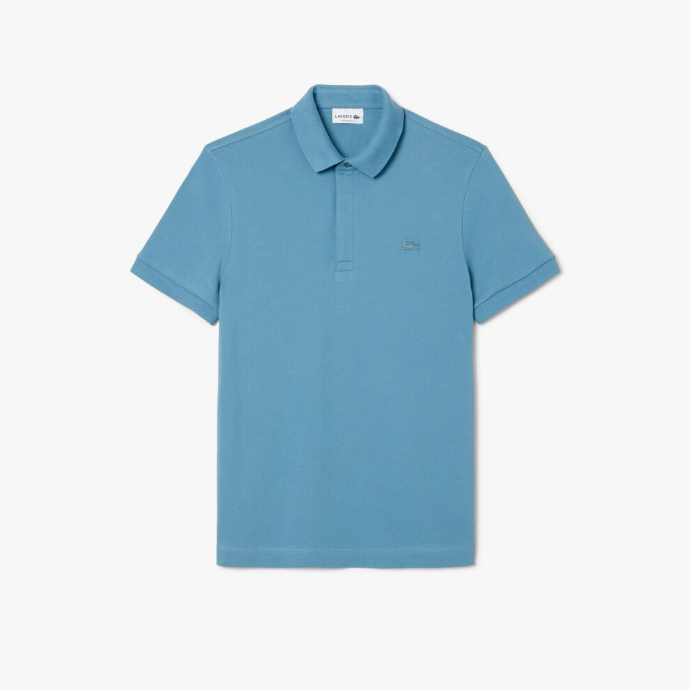 Lacoste (Xl, Sky ) Mens Paris Piqué Stretch Regular Polo Shirt Blue
