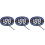 3Pièces Compteur Speedomètre Digital Pièce+abs Noir Hud GPS 4