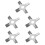 5Pcs Stainless Steel Lab Mixer Stirring Paddle 5