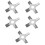 5Pcs Stainless Steel Lab Mixer Stirring Paddle 6