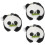3Pièces - Mini Peluches Colorées En Coton PP Décor 5