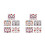 Assorted Color Halloween Face Tattoos Easy Remove Paper Stickers 4
