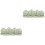 2Pièces Support Brosse Peinture Vert Céramique Élégant Décor Bureau 3